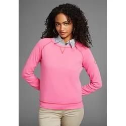 Sweatshirt KANGAROOS Gr. 32/34 (XS), pink, Damen, Obermaterial: 100% Baumwolle, Sweatshirts, mit Kontrastnähten - NEUE KOLLEKTION