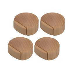 6 Stück Türstopper – selbstklebender Türstopper aus Holz für Böden und Parkett – selbstklebender Türstopper – Türstopper