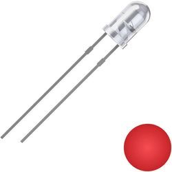 2111O173 led bedrahtet Rot Rund 3 mm 2500 mcd 25 ° 20 mA 2 v - Quadrios