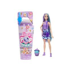 Mattel HTJ19 - Barbie - Pop Reveal - Duftende Puppe mit 8 Überraschungen und Farbwechsel, Taro-Milk-Edition