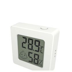 2er-Pack Mini-Hygrometer-Innenthermometer, Luftfeuchtigkeitsmesser mit ℃, digitaler Temperaturmonitor für Gewächshaus, Babyzimmer, Keller,