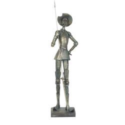 Figure Don Quijote Bronze Silberdatei Abbildung - 57x14x11cm - Signes Grimalt