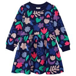 Mädchen Sweatkleid mit Allover-Print