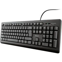 Trust PRIMO Kabelgebunden Tastatur Deutsch, QWERTZ Schwarz mit numerischer Tastatur