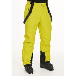 Skihose WHISTLER "Fairfax", Herren, Gr. 4XL, EURO-Größen, grün (grün, gelb), 100% Polyester, unifarben, casual, lang, Hosen, mit wasser- und winddichter Funktionsmembran