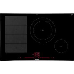 SIEMENS Induktions-Kochfeld "EX875LEC1E", schwarz, B:81,2cm H:5,1cm T:52cm, Kochfelder