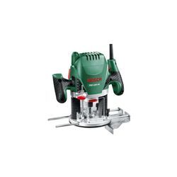 Bosch - Oberfräse pof 1200 ae (1200 Watt, Spannzangen, Fräser (8 mm), Parallelanschlag, Absaugadapter, Kopierring, Zentrierstift, Kopierhülse, 3