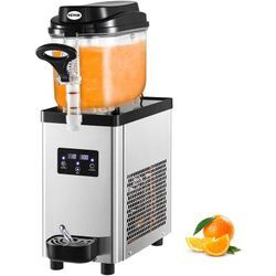 Kommerzielle Slushy-Maschine, 6L Tassen Einzelschüssel Slush Ice Maschine, 300W 220V, Edelstahl Margarita Smoothie Frozen Drink Maker, Slushie