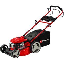 Einhell - Benzin-Rasenmäher gc-pm 46 sm hw-e Li (2 kW, 4-Takt-Motor, für bis zu 1.400 m², Elektro-Start-Funktion, abschaltbarer Hinterradantrieb, 65