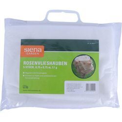 Rosenvlieshauben 17g, Maße: 0,75x0,75m, 5 Stück im Paket 0,75x0,75m, SB-verpackt, weiß, 17g