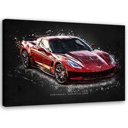 Bild auf Leinwand, Chevrolet Corvette Z06 – Gab Fernando – Gab Fernando – 90 x 60