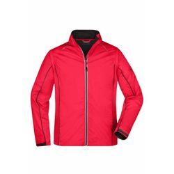 Herren Zip-Off Softshell Jacke JN1122 Gr. s red/black - James&nicholson