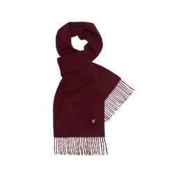 Lyle & Scott Strickschal Damen Wolle, bordeaux