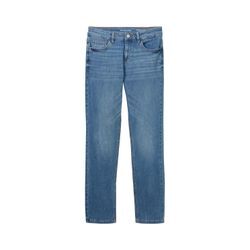 TOM TAILOR Damen Alexa Straight Jeans, blau, Uni, Gr. 28/32