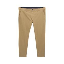 TOM TAILOR Herren Plus Size - Basic Chino Hose, beige, Uni, Gr. 44/32