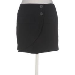 bershka Damen Rock, schwarz, Gr. 34