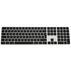 Apple Magic Keyboard (2022) mit Ziffernblock und Touch ID Tastatur kabellos schwarz, silber