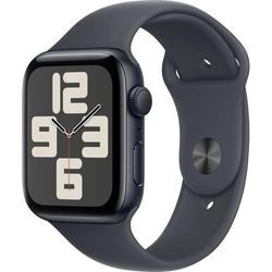 Apple Watch SE (2024) GPS 44 mm Aluminiumgehäuse Sport Band Mitternacht S/M