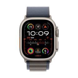 Apple Watch Ultra 2 GPS + Cellular 49 mm Titangehäuse Alpine Loop Blau L