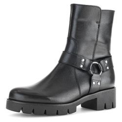 Bikerboots GABOR Gr. 40, schwarz Damen Schuhe Blockabsatz, Stiefelette, Boots mit Best Fitting-Ausstattung