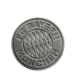 FC Bayern Magnet Metall Logo - Silber