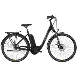 E-Bike HUSQVARNA E-BICYCLES "E-Citybike Grand City Y2" Gr. 50, schwarz (schwarz matt), E-Bikes, 50cm, 28 Zoll (71,12cm), Pedelec, Elektrofahrrad für Herren u. Damen, tiefer Einstieg