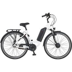 E-Bike PROPHETE "Geniesser 22.EMC.20" Gr. 48, weiß (weiß matt), E-Bikes, 48cm, 28 Zoll (71,12cm), Pedelec, Elektrofahrrad für Damen u. Herren