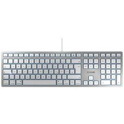 CHERRY KC 6000 SLIM for MAC Tastatur kabelgebunden silber