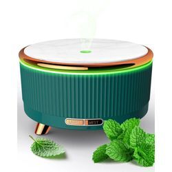 Aougo - Diffusor ätherische Öle, 500 ml Ultraschall-Duftöl-Aroma-Öl-Diffusor, Luftdiffusor-Luftbefeuchter für Schlafzimmer mit 7 Farben led