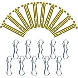10 Stück Scherstifte und 10 Stück Splinte Ersatz für Cub Cadet 738-04124A 714-04040 MTD Craftsman Cub Cadet Schneefräse