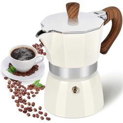 Moka Espresso 3-Tassen-Espressomaschine, Moka Premium manuelle kubanische Kaffeemaschine aus Aluminium