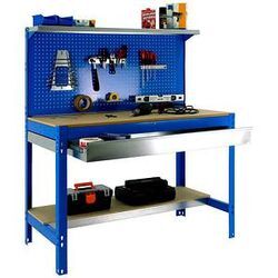 Simonrack Werkbank SIMONWORK BT3 BOX 1500 blau 1 Schublade 151,0 x 61,0 x 144,5 cm