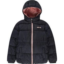 Winterjacke LEVI'S KIDS, Mädchen, Gr. 8 (128), schwarz (caviar), Obermaterial: 100% Polyester, casual, Jacken, for GIRLS