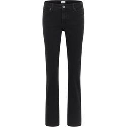 Straight-Jeans MUSTANG "Style Crosby Relaxed Straight" Gr. 28, Länge 34, schwarz (940 schwarz) Damen Jeans