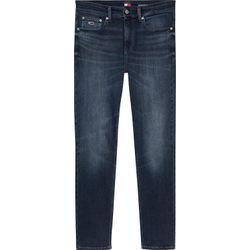 Slim-fit-Jeans TOMMY JEANS "SCANTON SLIM", Herren, Gr. 30, Länge 32, blau (denim schwarz2), Denim/Jeans, Obermaterial: 92% Baumwolle, 6% Polyester, 2% Elasthan, casual, slim fit, Jeans, mit Logoprägung