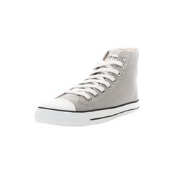 Sneaker ETHLETIC "White Cap Hi Cut" Gr. 37, grau (urban grau, just weiß), Obermaterial: 100% Baumwolle; Futter: 100% Baumwolle; Decksohle: 100% Baumwolle; Sohle: 100% Naturkautschuk, Schuhe Canvassneaker Sneaker high Sneakerboots, Fairtrade Produkt