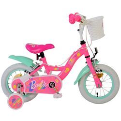 Kinderfahrrad Barbie Fahrrad für Mädchen 12 Zoll Kinderrad in Rosa