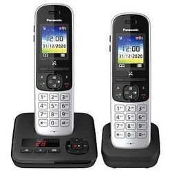 Panasonic KX-TGH722GS Schnurloses Telefon-Set mit Anrufbeantworter silber-schwarz