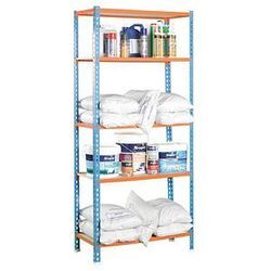 Simonrack Schwerlastregal KIT MADERCLICK PLUS 5/400 458100025201045 orange, blau 100,0 x 40,0 x 200,0 cm