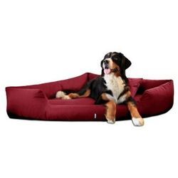 Tierlando TRIVIA orthopädisches Hundebett dunkelrot 80 cm, 25 cm, 80 cm