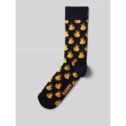 Socken mit Motiv-Stitching Modell 'Rubber Duck'