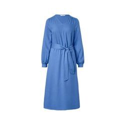 Midikleid mit Gürtel - Blau - Gr.: 38