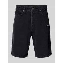 Regular Fit Jeansshorts mit Label-Stitching Modell 'EARL'