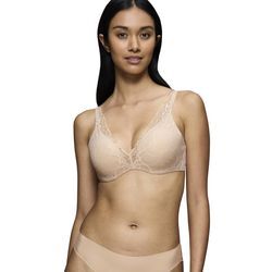 Schalen-BH TRIUMPH "Body Make-Up Illusion Lace WP" Gr. 70, Cup C, nude beige Damen BHs Stretch-Spitze