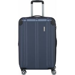 Hartschalen-Trolley TRAVELITE "CITY M" Gr. B/H/T: 44cm x 68cm x 28cm 78 l, blau (marine), unifarben, Koffer, Reisekoffer Koffer mittel groß Reisegepäck Hartschalenkoffer