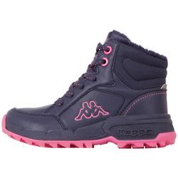 Winterboots KAPPA, Gr. 36, blau (navy, pink), Synthetik, mehrfarbig, sportlich, Schuhe, - mit praktischem Reißverschluss auf der Innenseite