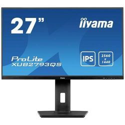 Iiyama ProLite XUB2793QS-B6 LED-Monitor EEK E (A - G) 68.6 cm (27 Zoll) 2560 x 1440 Pixel 16:9 1 ms HDMI®, DisplayPort, Kopfhörer (3.5 mm Klinke) IPS LED