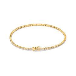 585 Gold-Armband mit 81 Brillanten - Gold - Gr.: 17