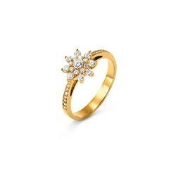 585 Gold-Ring mit 31 Brillanten - Gold - Gr.: 17