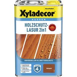 Xyladecor Holzschutz-Lasur, Mahagoni, 4 l